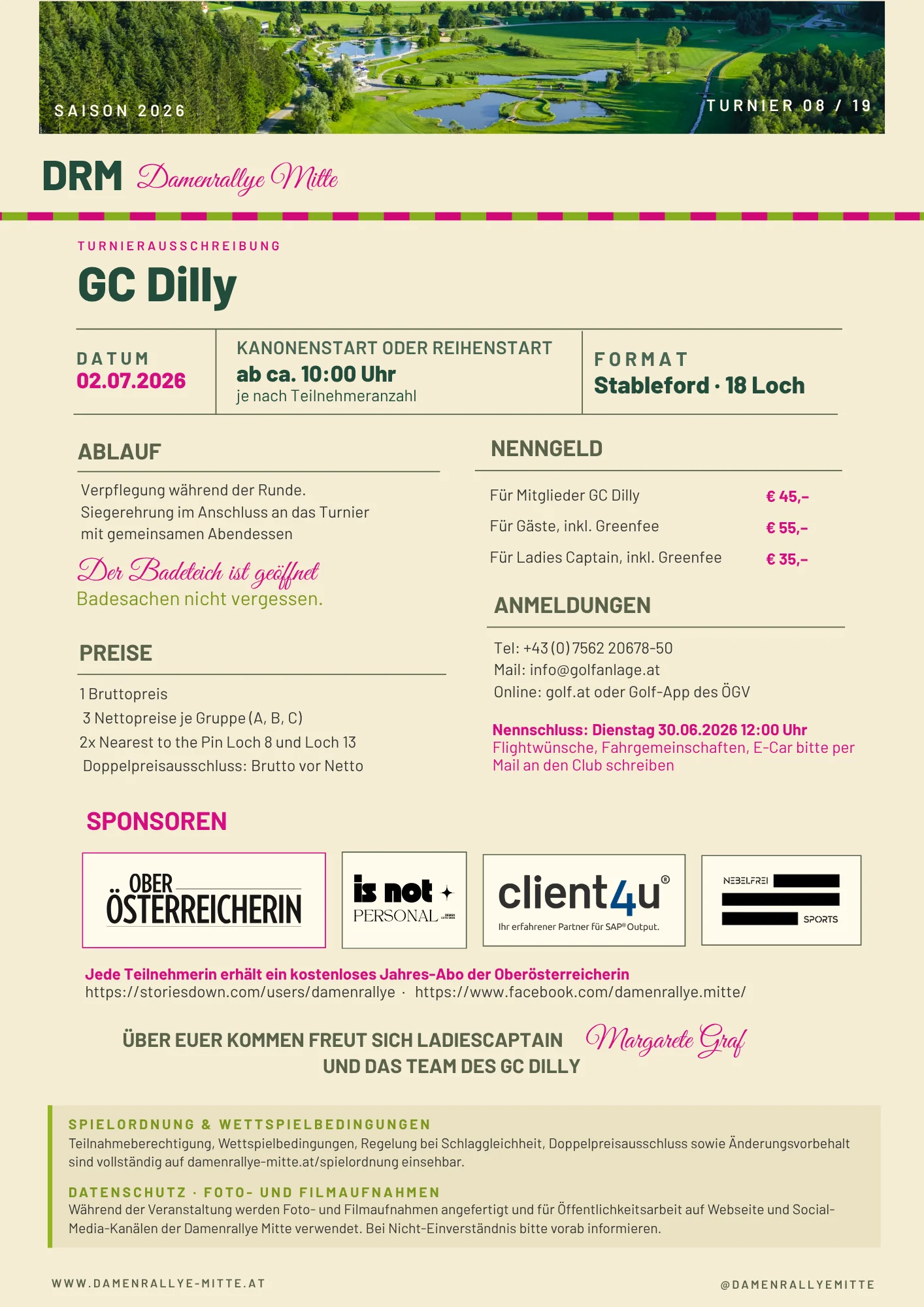 Ausschreibung GC Dilly